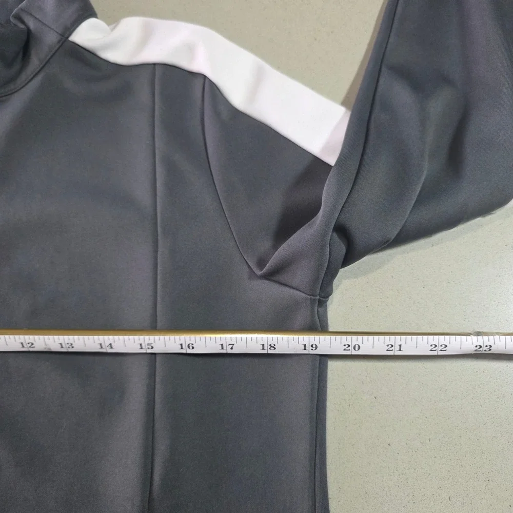 Jordan Mens Full Zip Track Jacket Gray White Jumpman Athletic Warm Up